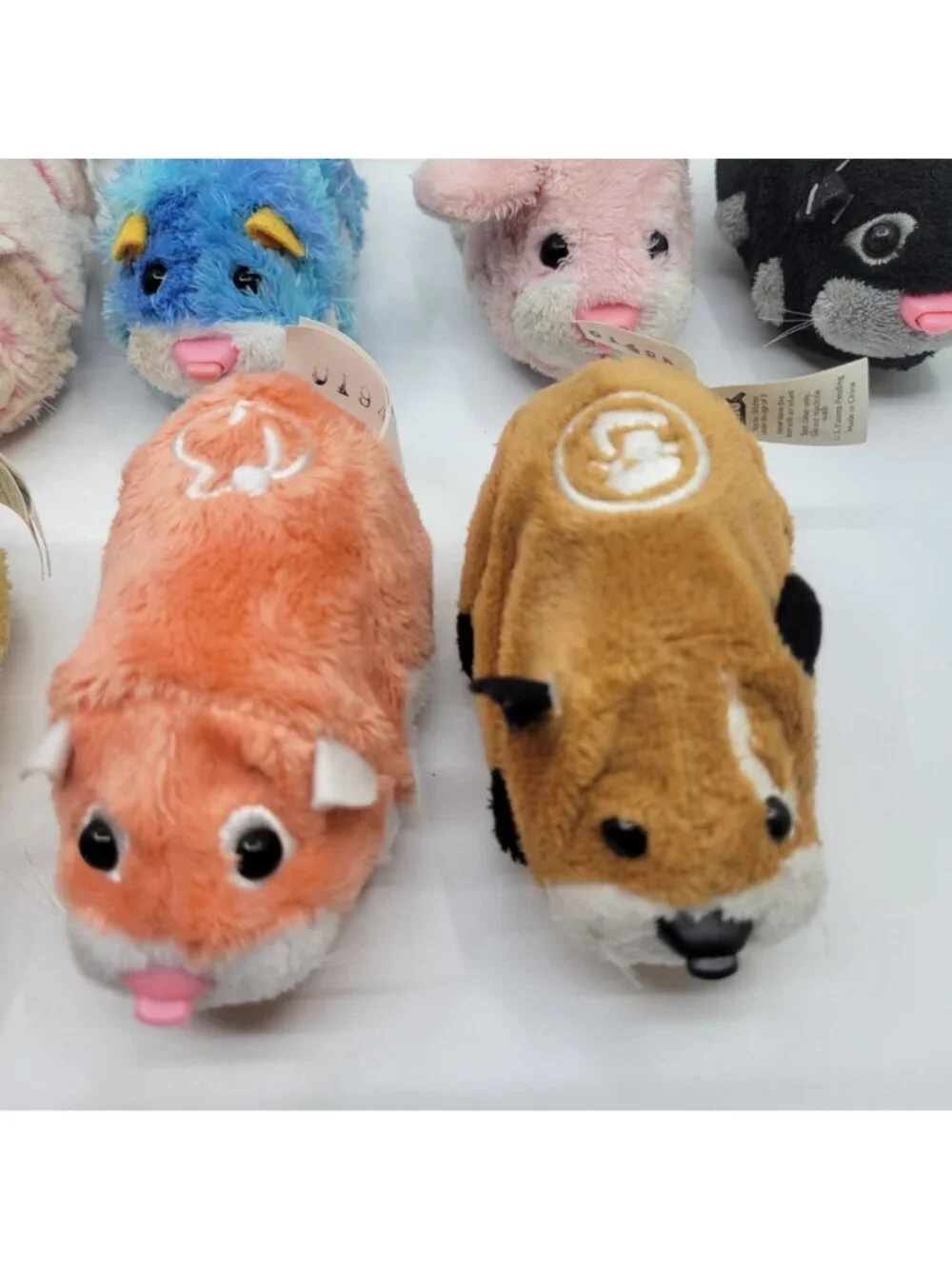 Zhu Zhu Pets Robotic Hamster Lot Cepia 14 Piece Mixed Colors Tested & WORKS